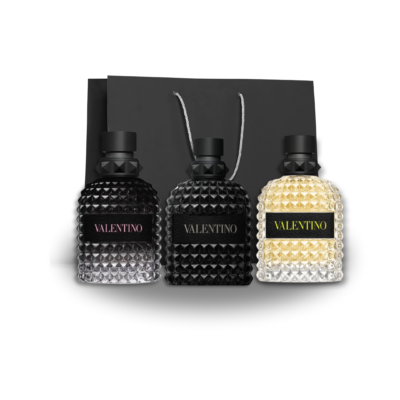 Valentino- Born In Roma EDT, Rockstud Noir EDP & Yellow Dream EDT UOMO Set (3x30ml)