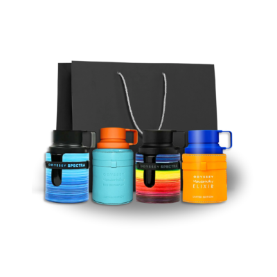 Armaf- Odyssey Mandarin Sky, Mandarin Sky Elixir, Spectra & Spectra Blue Edition Set (4x30ml)